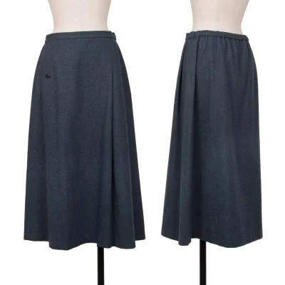 NON NO ademoiselle NON NON Wool Side Pocket Skirt