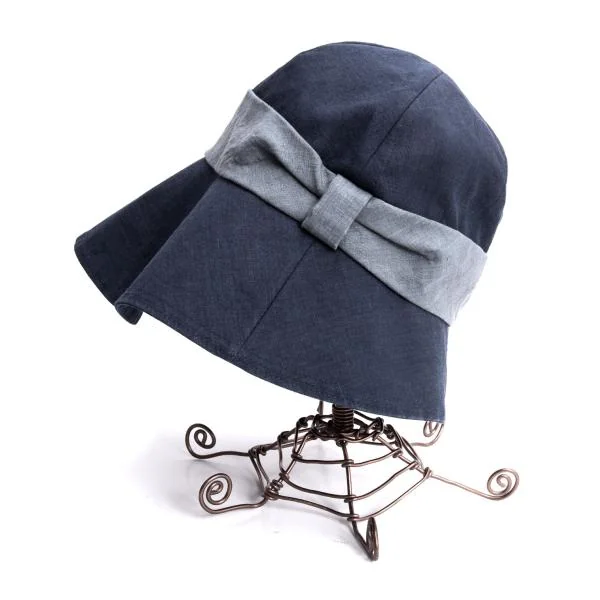 NON NO Mademoiselle NON NON Ribbon Linen Hat K-139907_002