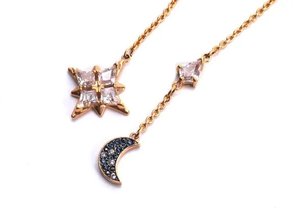 SWAROVSKI スワロフスキー シルバー ゴールド ネックレス
