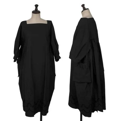 tricot COMME des GARCONS Switching Gather Embroidery Dress