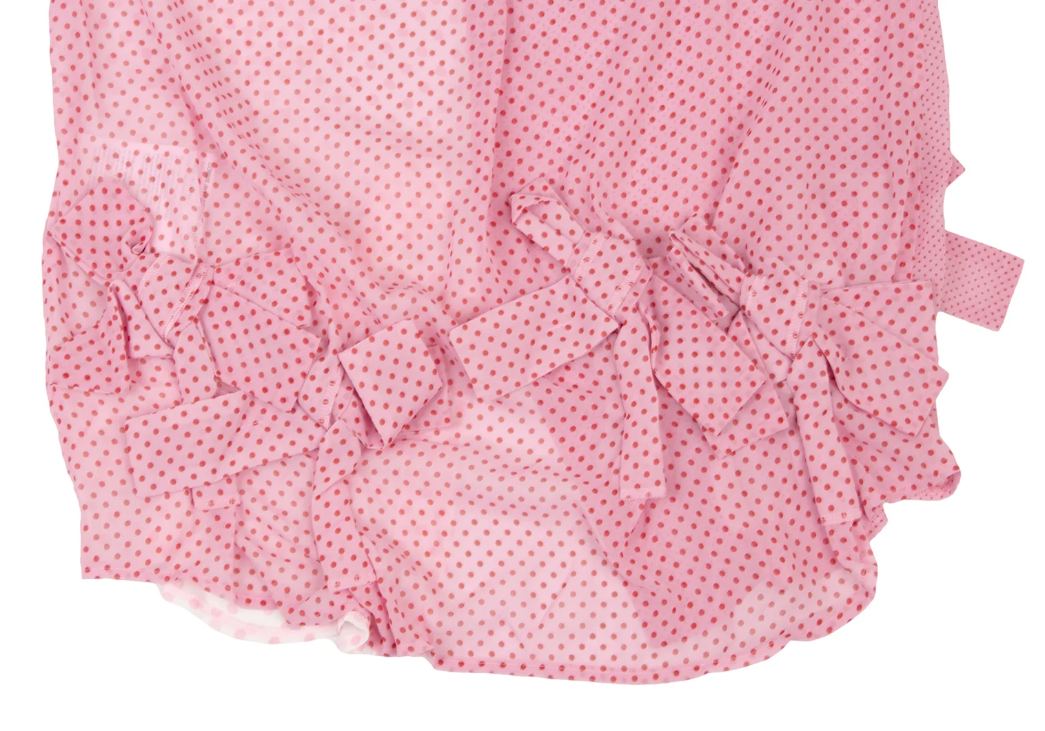 comme des garcons コムコム シアーカットソー コムコム コムデギャルソンCOMME des GARCONSドットプリント切替
