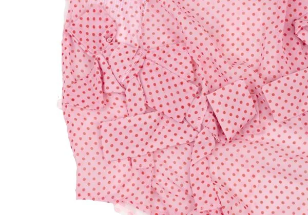 COMME des GARCONS Dot Print Switching Ribbon Shirt K-139962_015