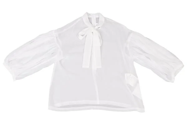 COMME des GARCONS Neck String Design See-through Blouse K-139963_002