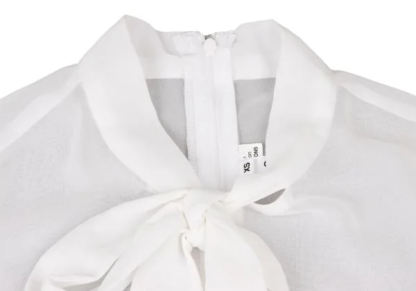 COMME des GARCONS Neck String Design See-through Blouse K-139963_004