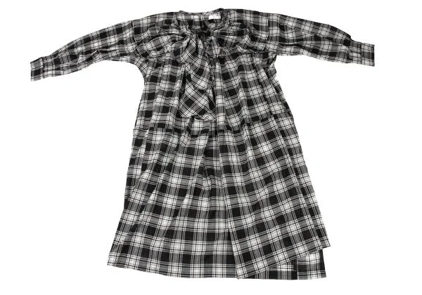 tao Ribbon Gather Check Dress K-139977_002