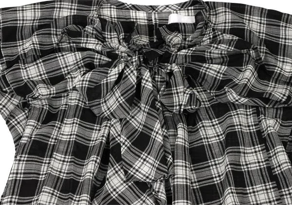 tao Ribbon Gather Check Dress K-139977_005