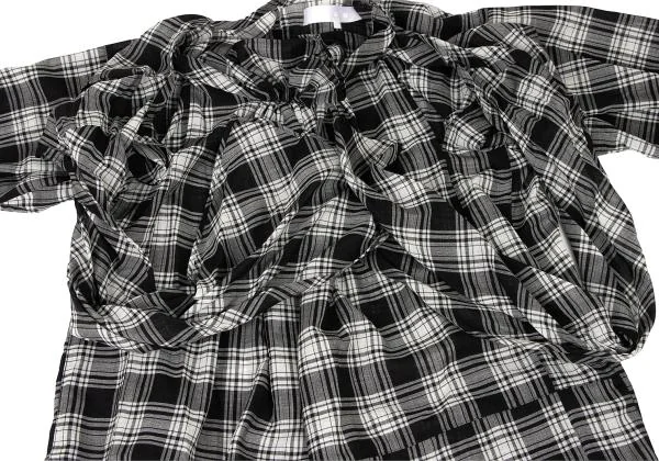 tao Ribbon Gather Check Dress K-139977_006