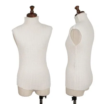 ISSEY MIYAKE Stretch Pleats Turtle Neck Sleeveless