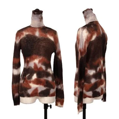 ISSEY MIYAKE Dyed Mohair Turtle Neck Knit Top