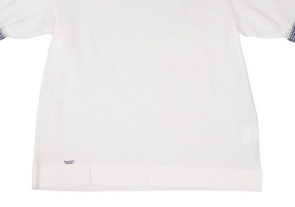 マドモアゼルノンノンMademoiselle NON NON チェック切替Tシャツ