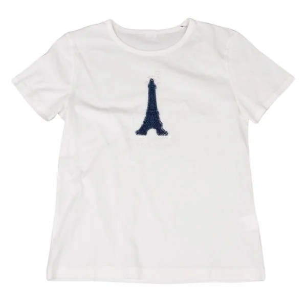 Mademoiselle NON NON Tower Patch T Shirt White L K-139992_001