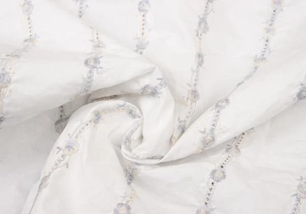 Mademoiselle NON NON Stripe Embroidery Band Collar Shirt K-139994_014