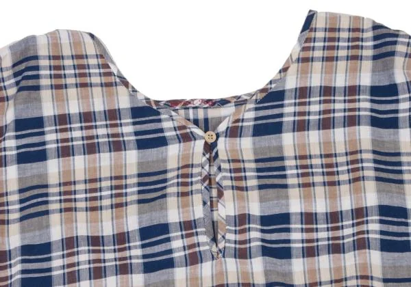 45rpm 45R umii908  Cotton Check Pullover Blouse K-140034_003