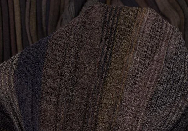 JURGEN LEHL Wool Silk Stripe Knit Skirt K-140035_011