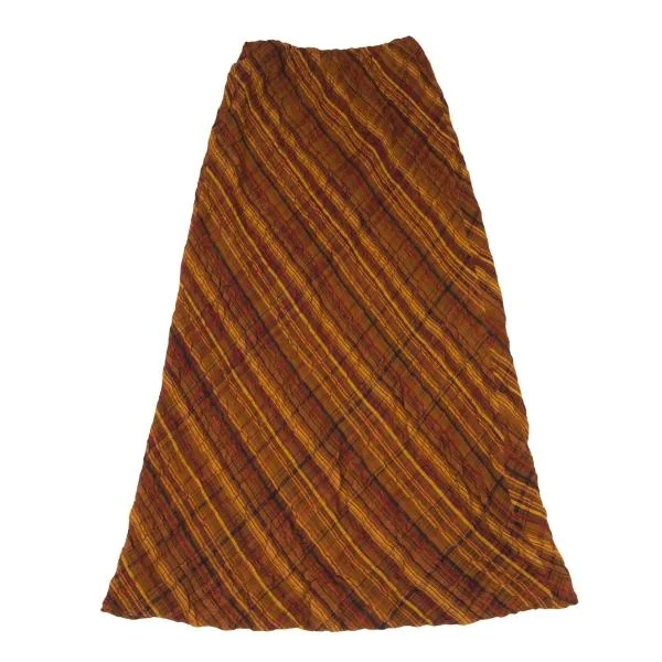 JURGEN LEHL Silk Bias Check Skirt K-140040_002