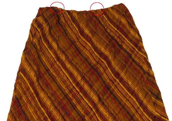 JURGEN LEHL Silk Bias Check Skirt K-140040_003