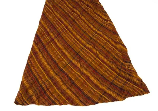 JURGEN LEHL Silk Bias Check Skirt K-140040_007