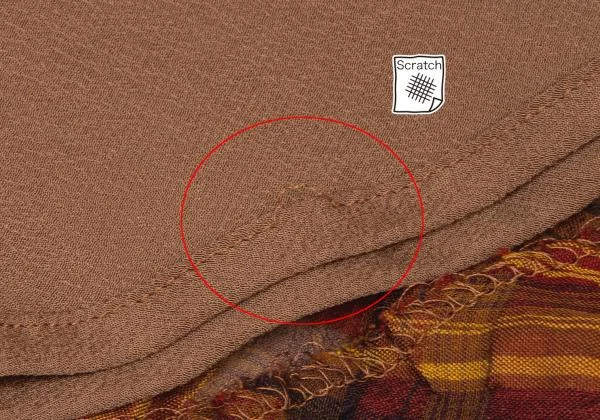 JURGEN LEHL Silk Bias Check Skirt K-140040_009