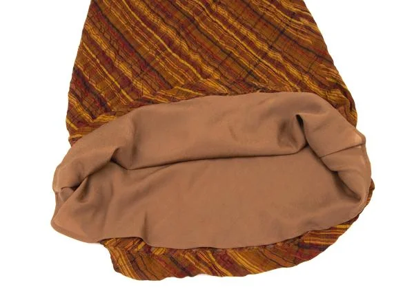 JURGEN LEHL Silk Bias Check Skirt K-140040_010