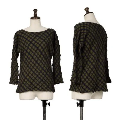 JURGEN LEHL Wool Bias Check T-shirt