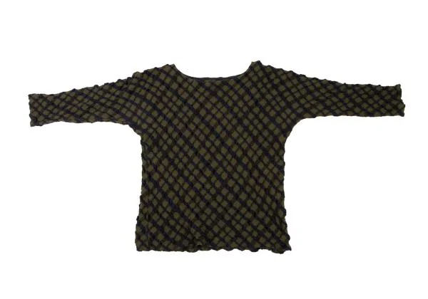 JURGEN LEHL Wool Bias Check T-shirt K-140051_002