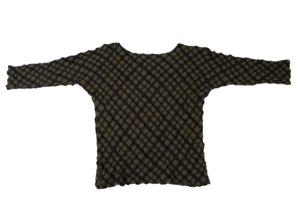 JURGEN LEHL Wool Bias Check T-shirt K-140051_013