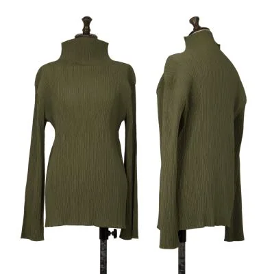 ISSEY MIYAKE Pleated High Neck T-Shirt