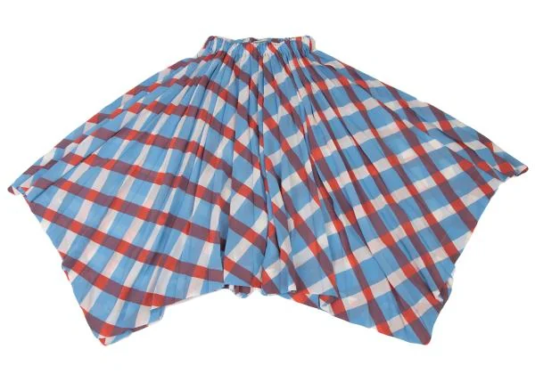 ISSEY MIYAKE Checker Flare Pleats Skirt K-140116_002
