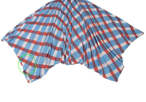 ISSEY MIYAKE Checker Flare Pleats Skirt K-140116_011