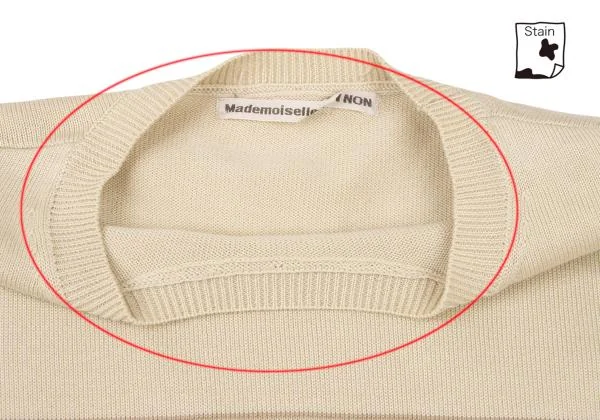 Mademoiselle NON NON Cotton Striped Knit Sweater K-140121_004