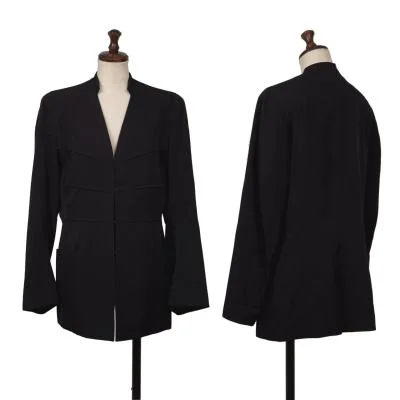 Y's Wool Gaba Darts Design Jacket