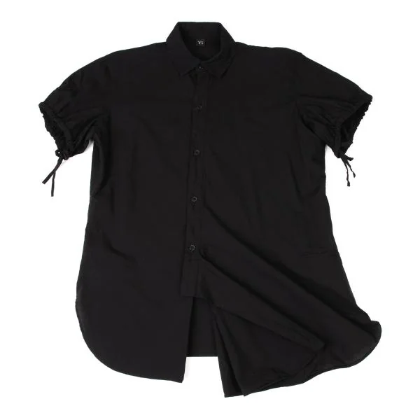 Y's Cotton Gather Sleeve Short Sleeve Blouse K-140145_002