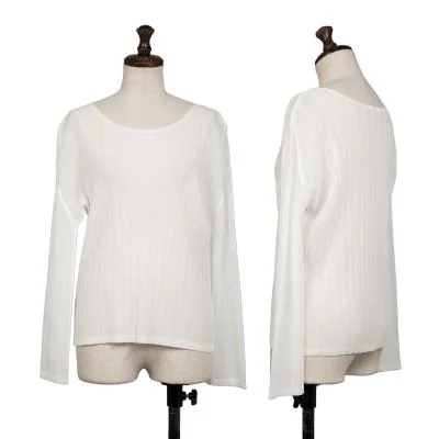 PLEATS PLEASE Pleated Long Sleeve T-shirt