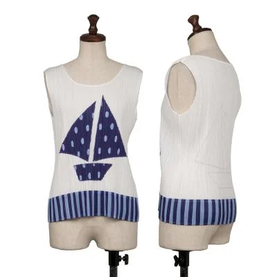 PLEATS PLEASE Patch Switching Tank Top