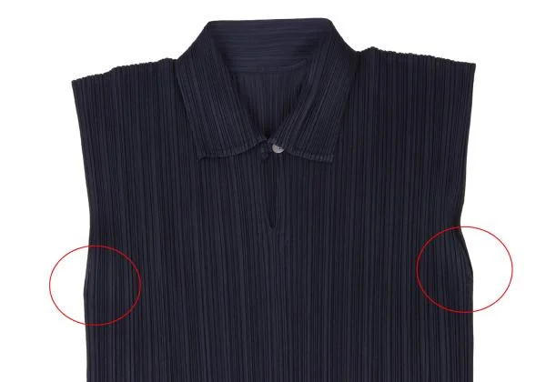 PLEATS PLEASE Pleated Sleeveless Shirt K-140180_003