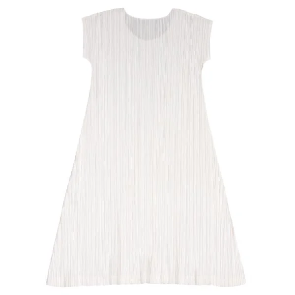 PLEATS PLEASE Shiny Short Sleeves Dress K-140191_008