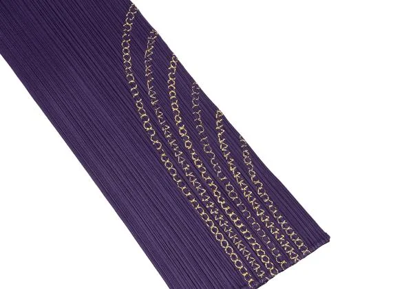 PLEATS PLEASE Gold Chain Embroidery Pants K-140207_006