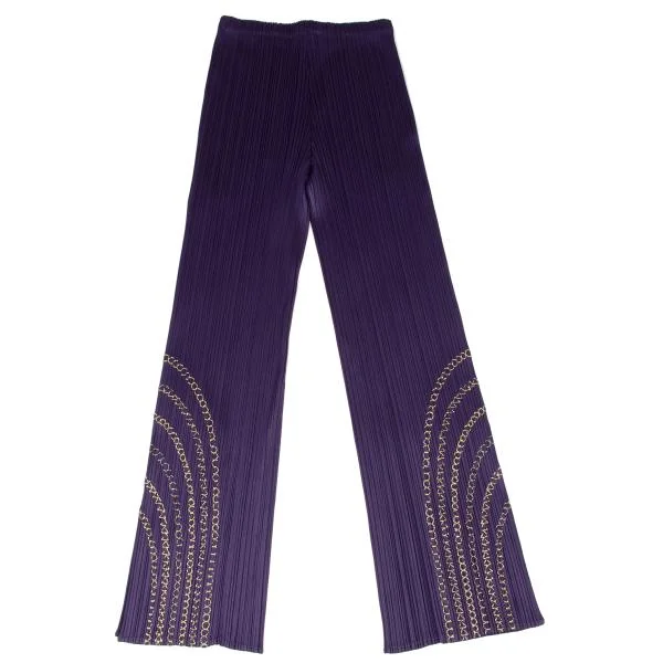 PLEATS PLEASE Gold Chain Embroidery Cardigan & Pants K-140208_016