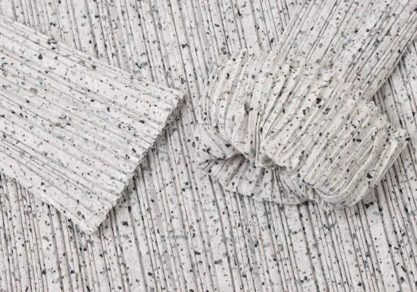 PLEATS PLEASE Marble Print Turtle Neck T Shirt K-140235_007