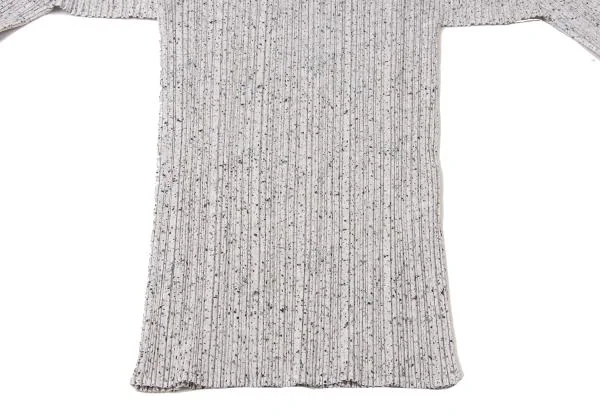 PLEATS PLEASE Marble Print Turtle Neck T Shirt K-140235_008