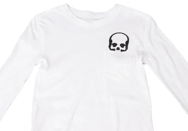 Lucien PellatFinet Chest Skull Print Long Sleeve T Shirt K-140249_003