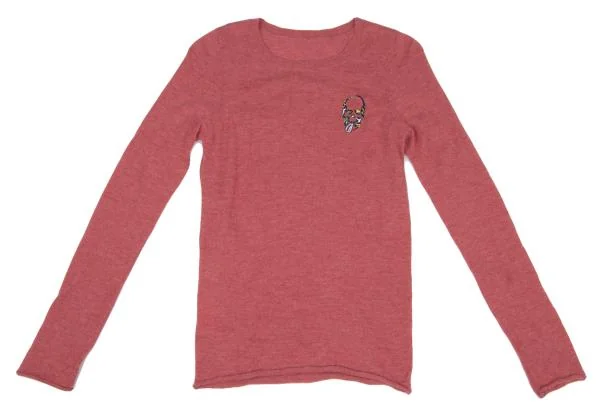 Lucien PellatFinet Cashmere Skull Embroidery Knit K-140254_002