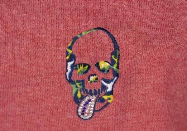 Lucien PellatFinet Cashmere Skull Embroidery Knit K-140254_007