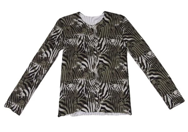 Lucien PellatFinet Cotton Camouflage Skull T shirt K-140255_002