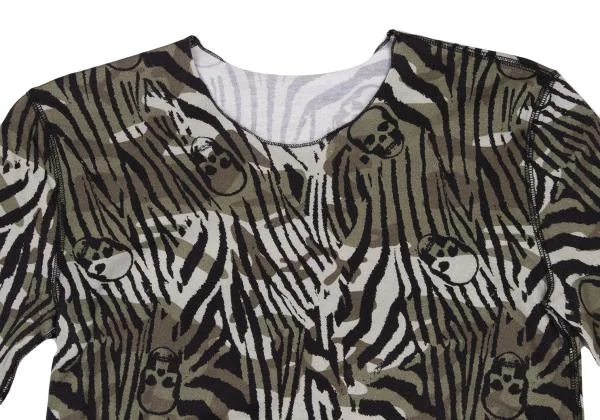 Lucien PellatFinet Cotton Camouflage Skull T shirt K-140255_003