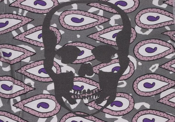 Lucien PellatFinet Back Skull Print T shirt K-140256_010