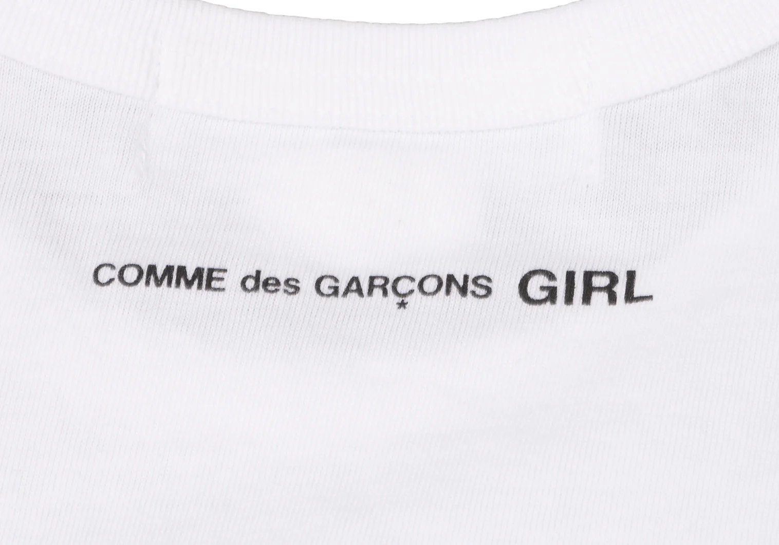 コムデギャルソンガール ディズニー プリント Tシャツ カットソー M ホワイト コムデギャルソンガール ディズニー プリント Tシャツ