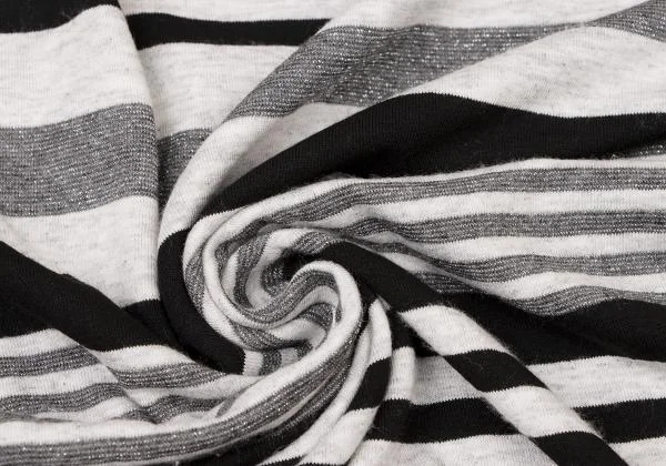 Yohji Yamamoto NOIR Glitter Stripe T Shirt K-140301_012
