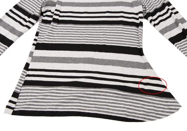 Yohji Yamamoto NOIR Glitter Stripe T Shirt K-140301_008