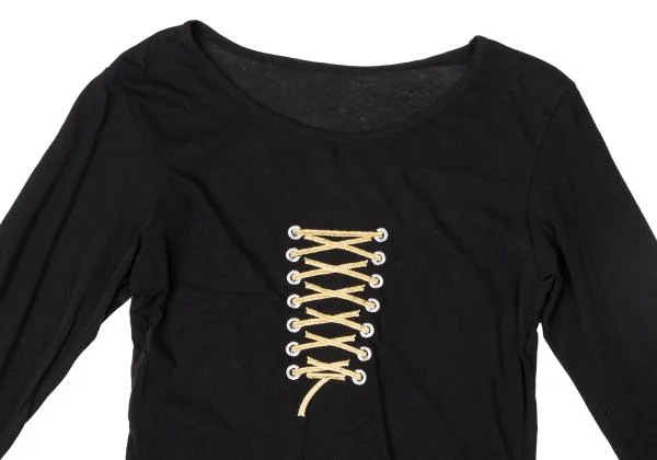 Yohji Yamamoto FEMME Lace Embroidery T Shirt K-140312_003